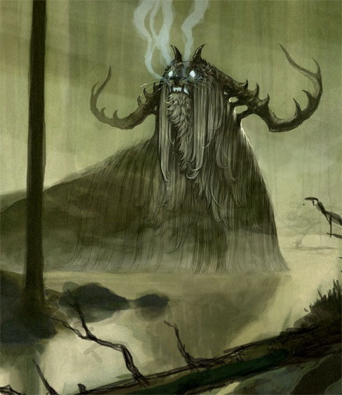 Iku-Turso - A malevolent sea monster in Finnish mythology, mentioned in the Finnish national epic Kalevala