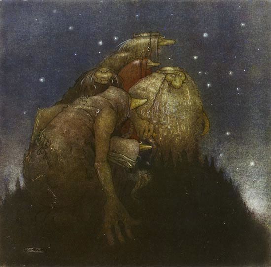 Trolls in the starlight john bauer