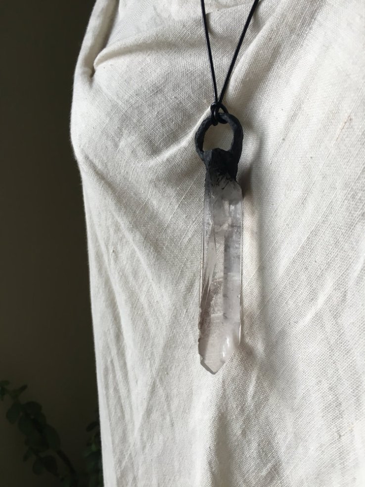 Vatnajökull Clear Quartz Crystal Pendant